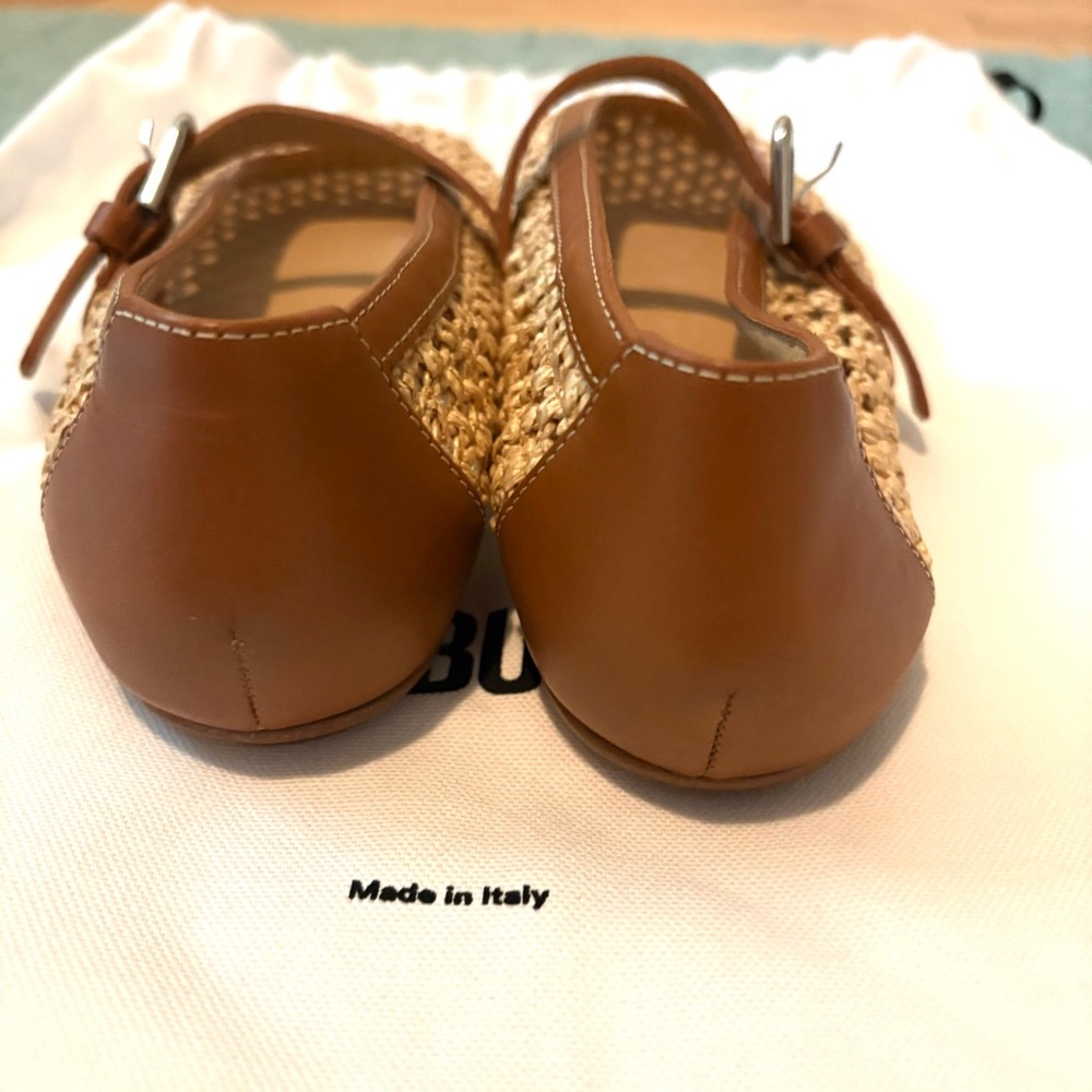 Labucq Lido Mary Jane ballet flats in natural rafia - Picture 7 of 9